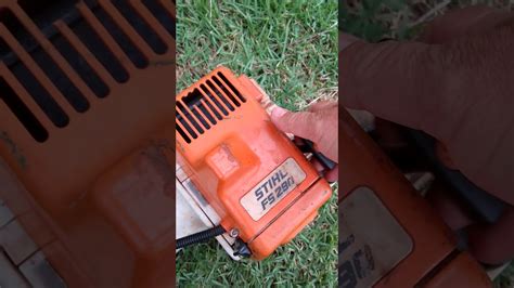 Funcionando roçadeira FS 290 Stihl YouTube