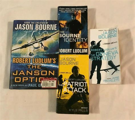 Lot Of 4 Jason Bourne Books Covert One Novels And Bourne Identity Ludlum Ebay