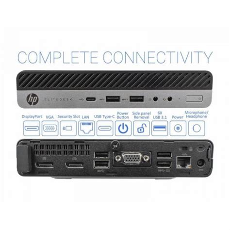 Hp Elitedesk G Mini Pc Intel Core I T Gb Ram Gb Ssd Win