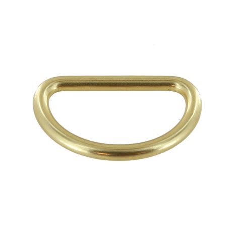 C5300 Natural Brass Short D Ring Solid Brass Ll Multiple Sizes