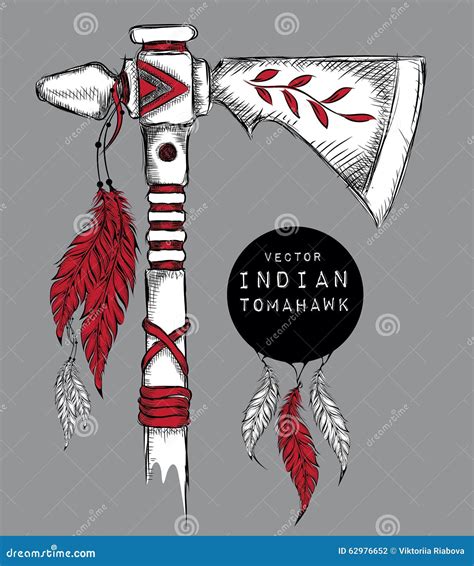 Native American Tomahawk Drawing