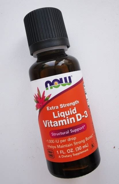 Now Foods, жидкий витамин D-3 с повышенной силой действия, 1000 МЕ, 30 ...