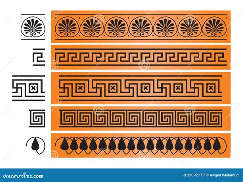 Ancient Greece Ornament Design Element Cartoon Vector | CartoonDealer ...