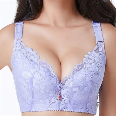 Women Sexy Lace Bra Push Up Bra C D E Cup Plus Size Underwear Underwire