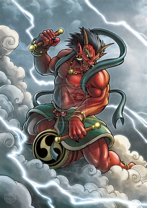 Dejemos Que Corra El Aire Raijin Dios De Los Truenos Y Rayos Del Jap N