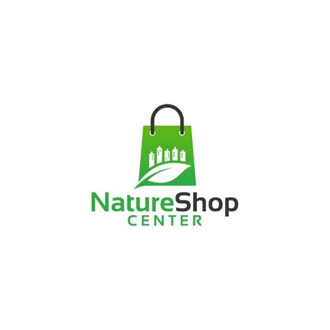 Dise Os De Plantillas De Logotipo De Nature Shop Center Vector Premium