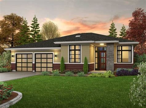 ONE STORY MODERN STYLE HOUSE PLAN | Ebhosworks