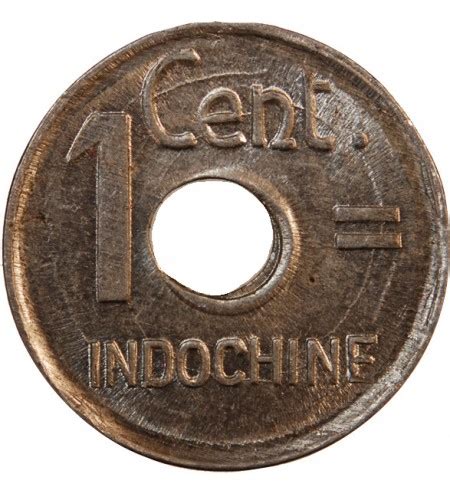 Indochine Francaise Etat Francais Centime Aluminium