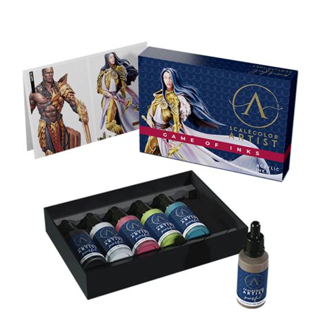 Conjunto Tintas Acr Licas Artist Game Of Inks Scale Box X Ml