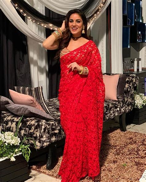 Shraddha Arya Shared Preeta S Stunning New Look In Red Saree For