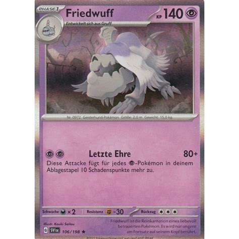 Friedwuff SVP042 Karmesin Purpur Promos Pokemon Karte Kaufen