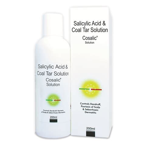 SALVE Cosalic Coal Tar Salicylic Acid Shampoo For Dry Itchy Scaly