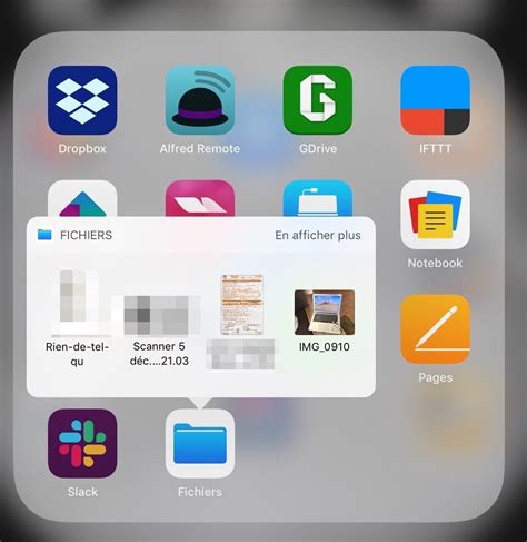 Astuce Ios Comment Acc Der Rapidement Aux Documents R Cemment