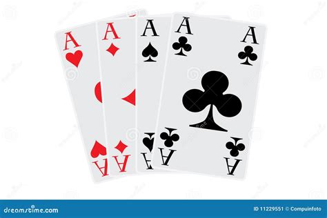 Poker Aces All Four Stock Image - Image: 11229551