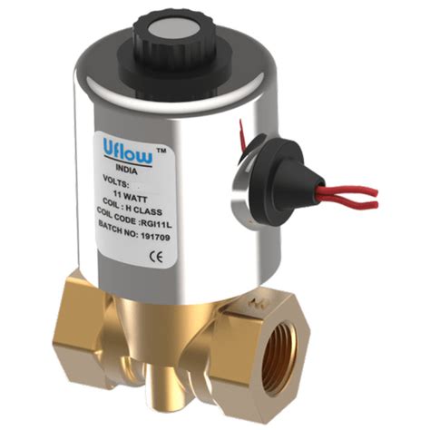 Uflow Inch Way Direct Acting Solenoid Valve Brass Body