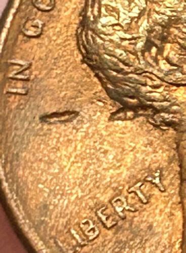 P Penny Lamination Error Major Struck Thru Ubuy India