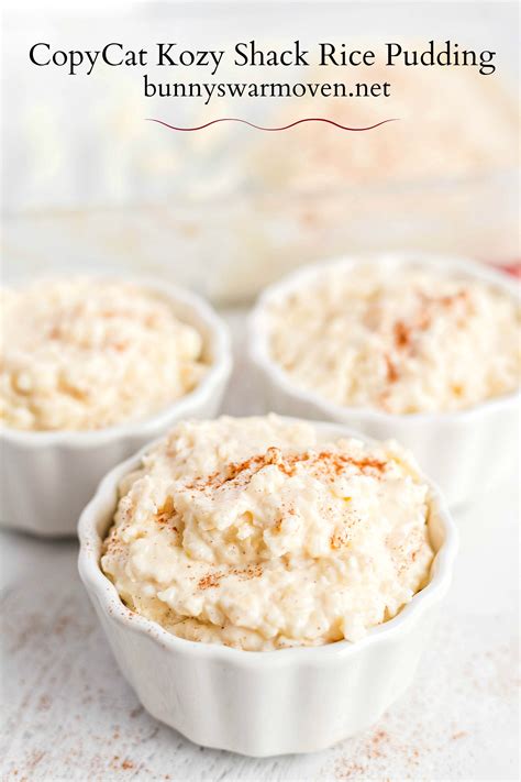 CopyCat Kozy Shack Rice Pudding - Bunny's Warm Oven