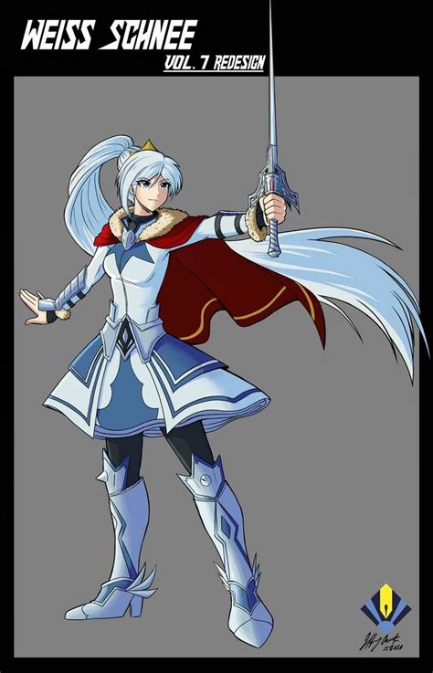 Weiss Schnee Vol7 Redesign By Penspark Rwby Rwby Anime Rwby Fanart