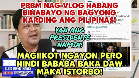 Pbbm Nag Vlog Habang Binabayo Ni Karding Ang Pilipinas Iikot Pero Di