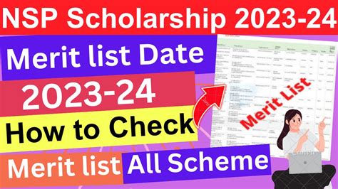 Nsp Scholarship Merit List 2023 24 Nsp Merit List 2024 How To Check