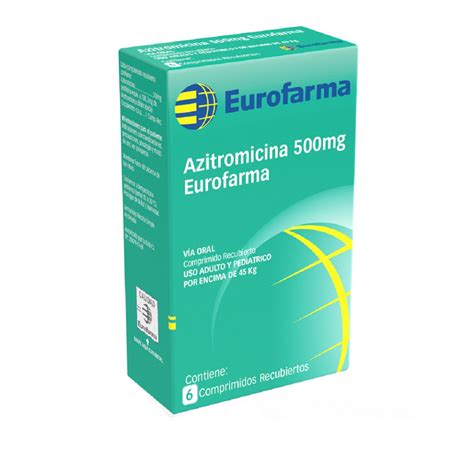 Azitromicina Mg Eurofarma Caja De Comprimidos Recubiertos