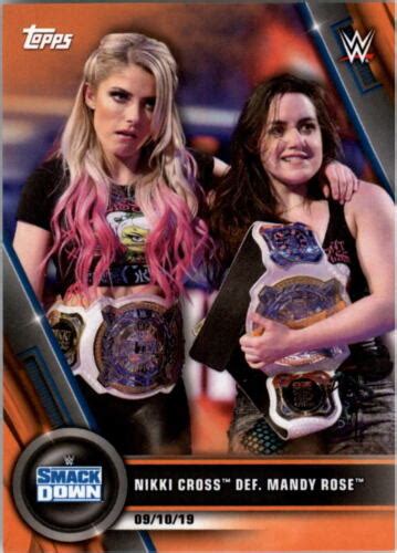 2020 Topps WWE Women S Division Orange 80 Nikki Cross Def Mandy Rose