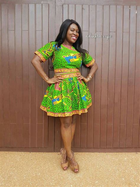 African Print Skirt African Clothing Crop Top Set