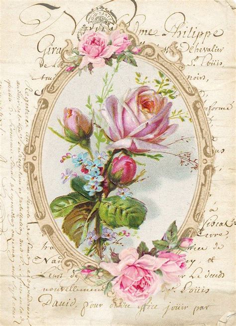 Imagem relacionada | Decoupage vintage, Vintage flowers, Vintage postcards