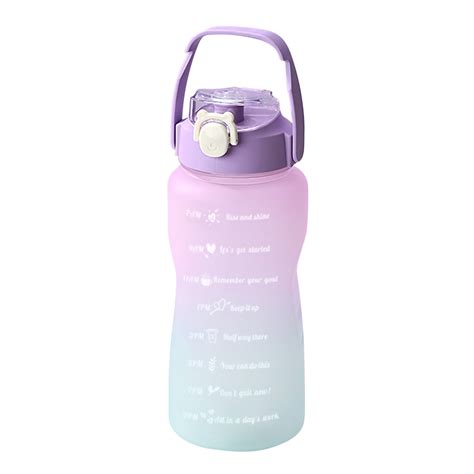 Dgankt Water Bottles Motivational Water Bottle With Time Marker 32oz Squeezing Ejection Opening