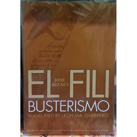 Jose Rizals El Filibusterismo Translated By Leon Ma Guerrero Shopee