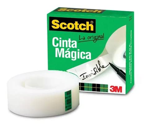 5 Piezas Cinta Mágica Invisible 3m Scotch 810 19 Mm X 33 M Envío gratis