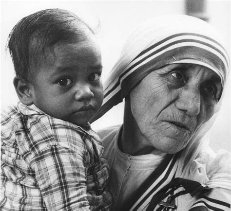 Mother Teresa Helping The Sick