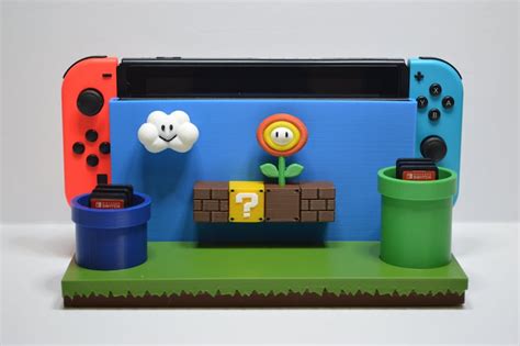 Mario Themed Switch Dock Cover Etsy