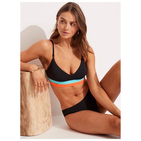 Seafolly Slice Of Splice Spliced Bralette Bikini Top Womens Buy