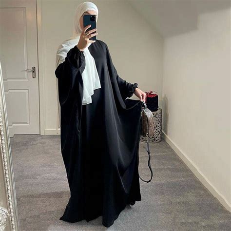 Jilbab One Piece Abaya Muslim Women Prayer Garment Hijab Dress Arabic