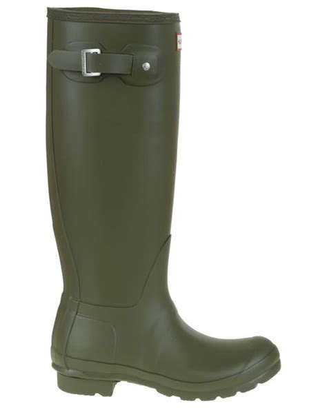 Hunter Original Tall Boot Olive Leaf In Green Lyst