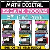 Th Grade Digital Escape Room Math Activity Review Freebie Tpt