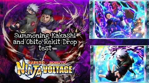 Nxb Nv Kakashi Hatake Double Sharingan And Obito Uchiha Summoning