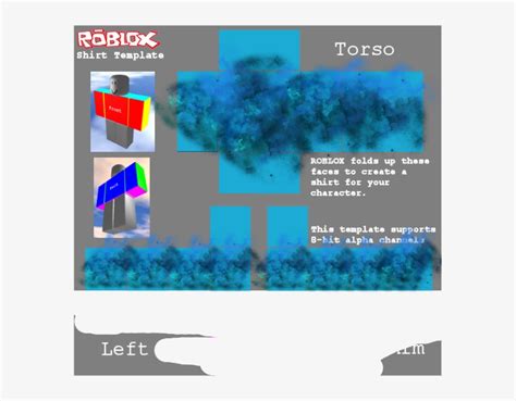 Roblox Shirt Template Aesthetic Blue