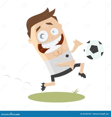 Funny Soccer Player Cartoon