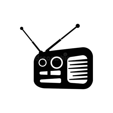 Radio Logo Template Vector Icon Illustration Stock Vector