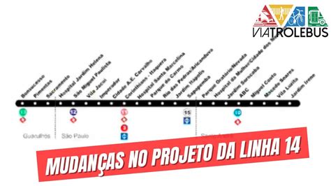 MAPA REVELA MUDANÇAS DO TRAÇADO DA LINHA 14 ÔNIX DA CPTM YouTube