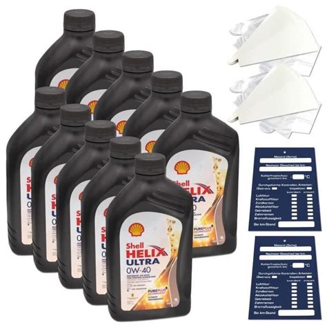 10 Litre Original Shell Helix Ultra 0W40 Shell - Cdiscount Auto