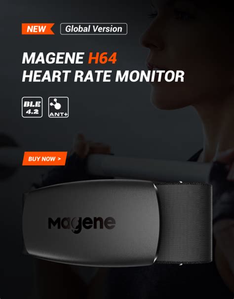 Magene Mover H64 Heart Rate Sensor Dual Mode ANT และ Bluetooth พรอม