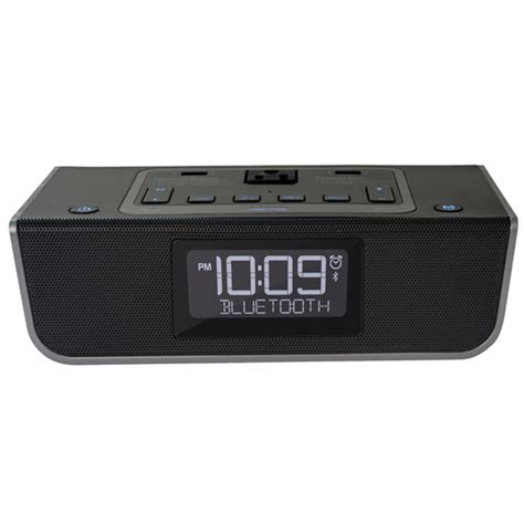 Ihome Charging Alarm Clock Black Clocks With Charging Clocks