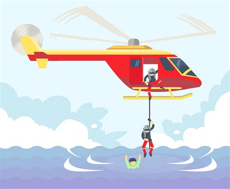 Rescue At Sea Vector Vector Art & Graphics | freevector.com