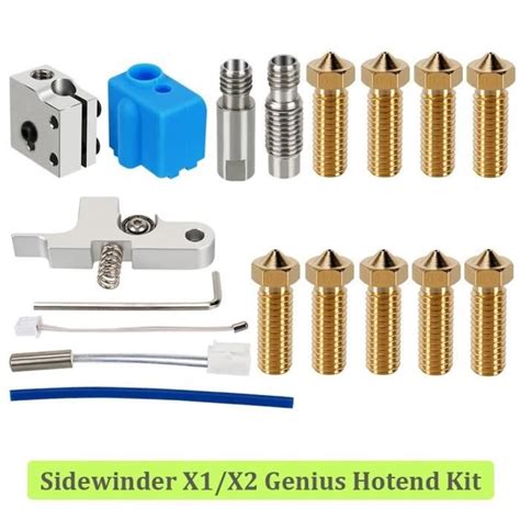 Kit Hotend Pour Imprimante D V W Tube Chauffant Thermistance Buse