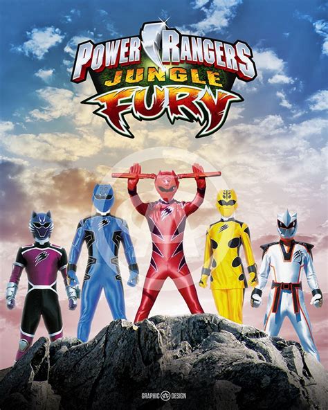 8 X 10 Glossy Print Of The Legendary Power Rangers Jungle Fury Power