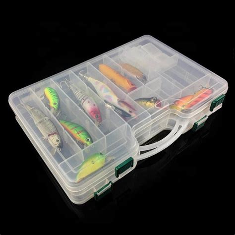 Topwin Double Sided Fishing Tackle Box 295196cm Compartments Lure