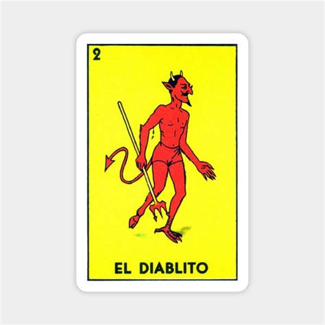 El Diablo From The Mexican Loteria Game Choose From Our Vast